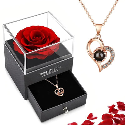 LOVEME™ Necklace Set With Rose Gift Box