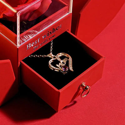 LOVEME ™  Jewelry Pendant Necklace /w  Rose Gift Box